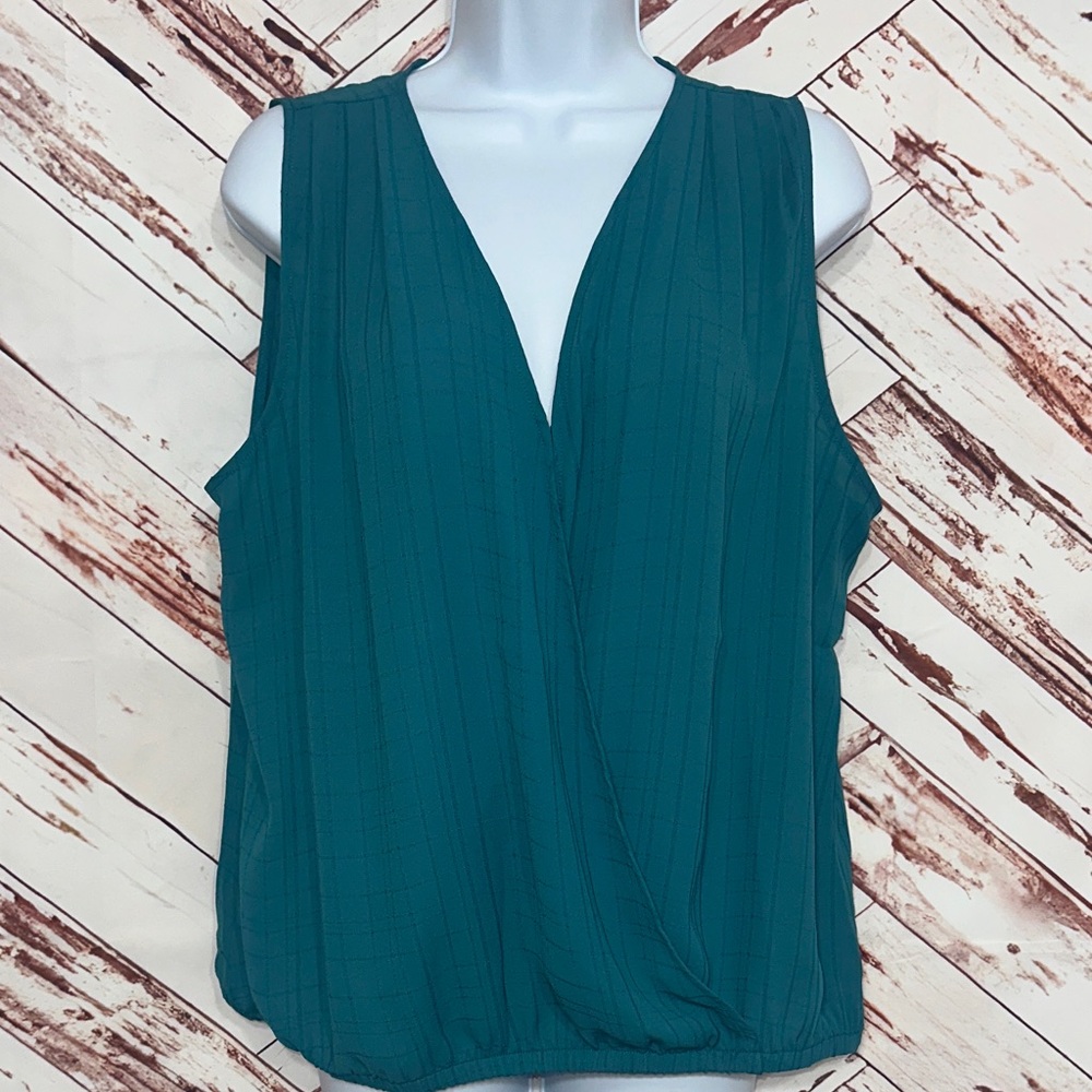 Nwt Maurices Teal Sleeveless Blouse - Picture 1 of 6